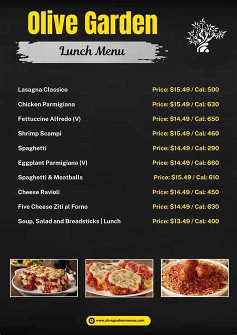 Olive Garden Menu With Price | Updated October 2025