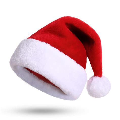 Buy KONVINIT Xmas Hat Christmas Hat for Kids Deluxe Plush Childrens ...