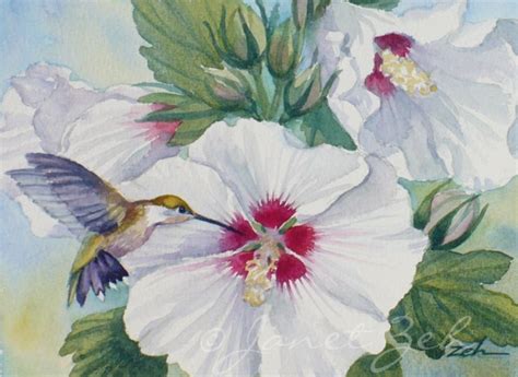 Hummingbird Flower Painting at PaintingValley.com | Explore collection ...