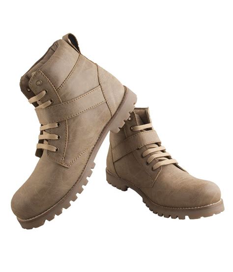 Ziera Beige Boot - Buy Ziera Beige Boot Online at Best Prices in India on Snapdeal