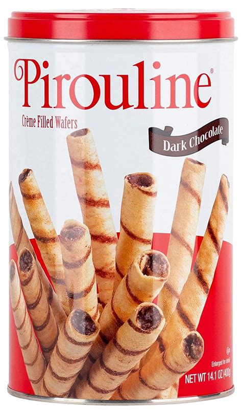 Pirouline Dark Chocolate Rolled Wafers - Gourmet 14 oz | Artisan Snacks