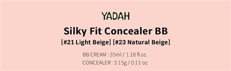 Amazon.com: YADAH Silky Fit Concealer BB Cream (21 Light Beige, 1.18fl ...
