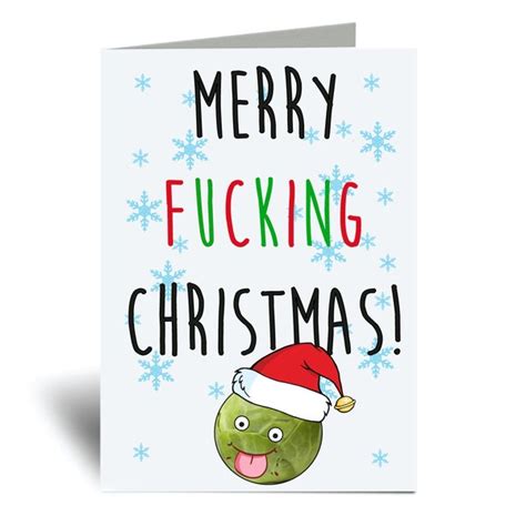 rude christmas cards etsy