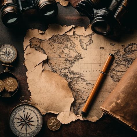 vintage map exploration photo adventure vintage map