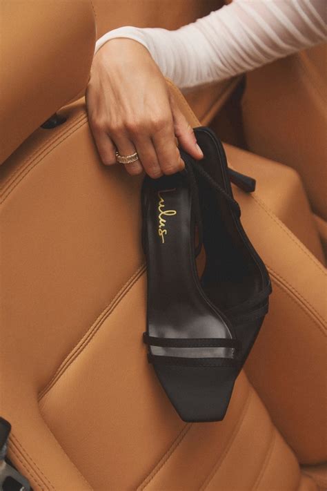 Black High Heel Sandals - Slingback Sandals - Satin High Heels - Lulus