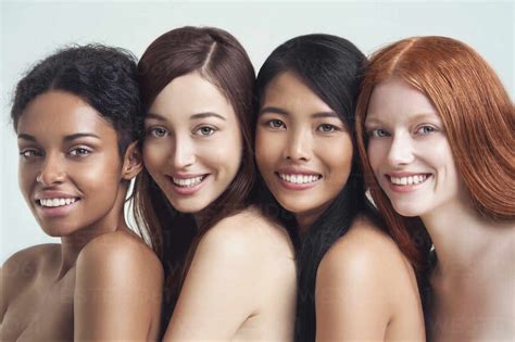 Nude women in a group