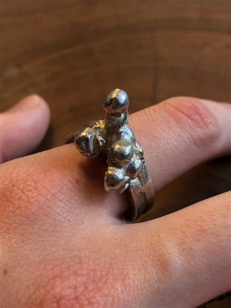 genuine silver pure silver real silver handmade silver brutalist silver