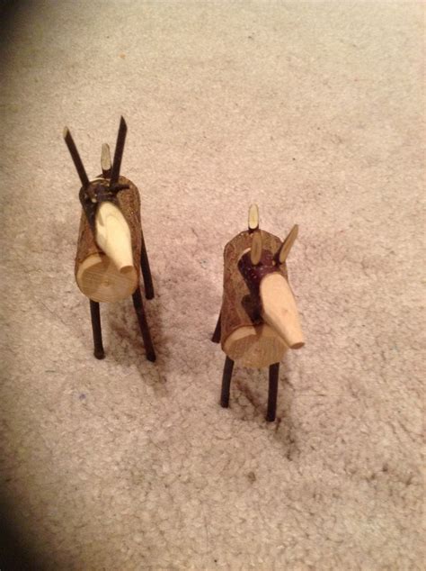 Hand carved wooden reindeer | Wooden reindeer, Reindeer, Hand carved