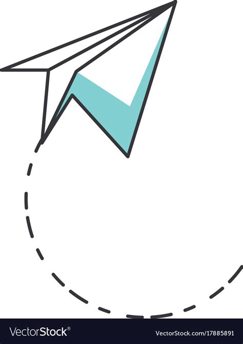 paper plane royalty  vector image vectorstock
