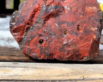 Red Jasper Interesting Formation. Quartz, Hematite. Bright Rough ...