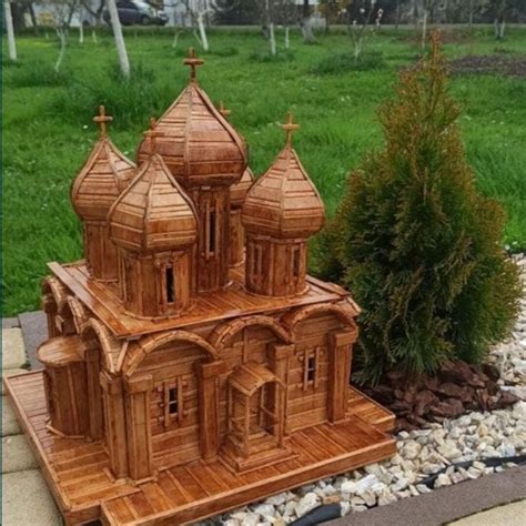 handmade wooden church etsy