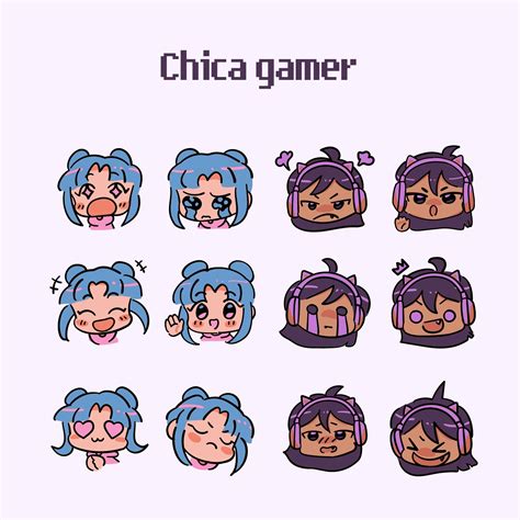 Plantillas de emotes para Twitch personalizables | Canva