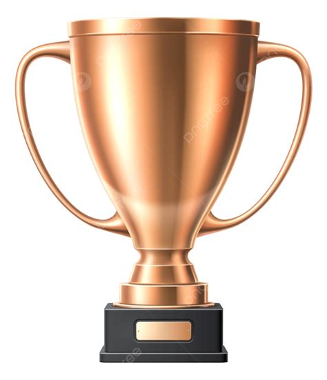Bronze Cup Trophy Prize Third, Winner, Third, Vector PNG and Vector ...
