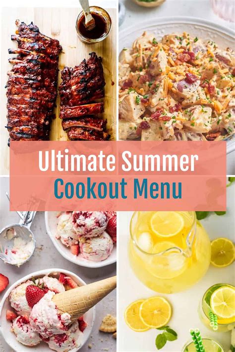 How To Plan The Ultimate Summer Cookout Menu (25+ Recipes) - Grandbaby