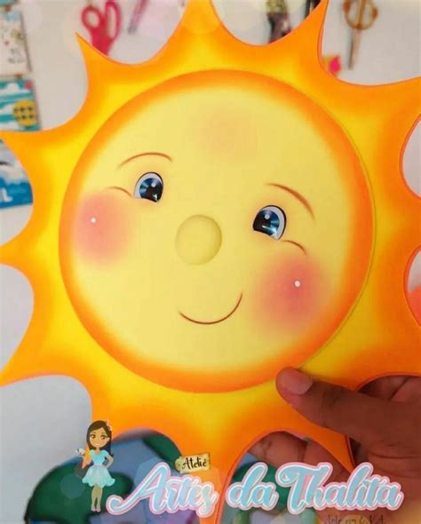 Molde Do Sol Em Eva