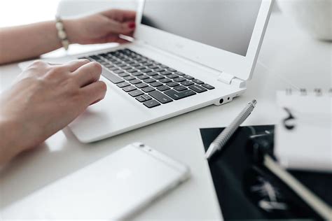 workplace laptop table home interior minimal minimalist