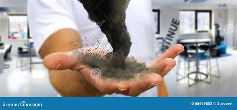 man  tornado   hand stock illustration illustration  haze