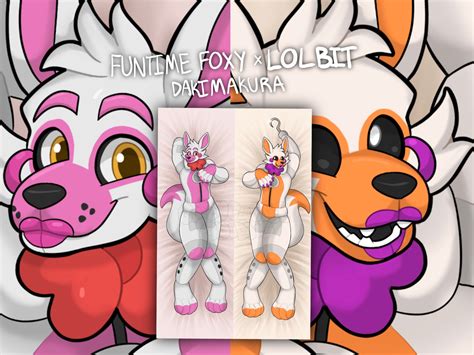 Funtime Foxy and Lolbit Body Pillow Dakimakura Made to Order - Etsy UK