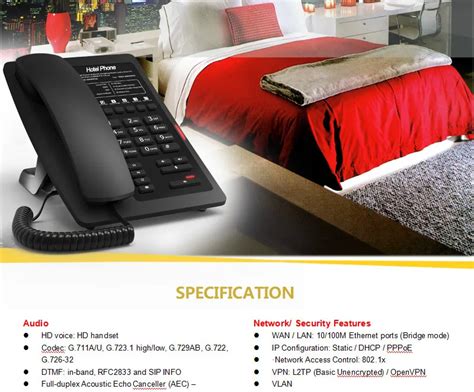 Hotel Room Equipment Wifi Sip Desk Phone China Hotel Reception ...