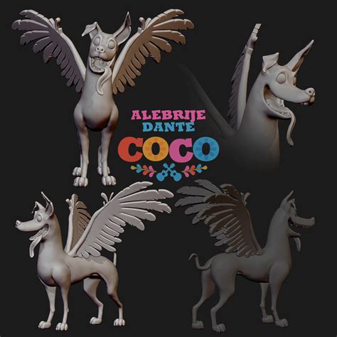 STL file Dante the dog from the movie Coco, in his Alebrije form.・3D