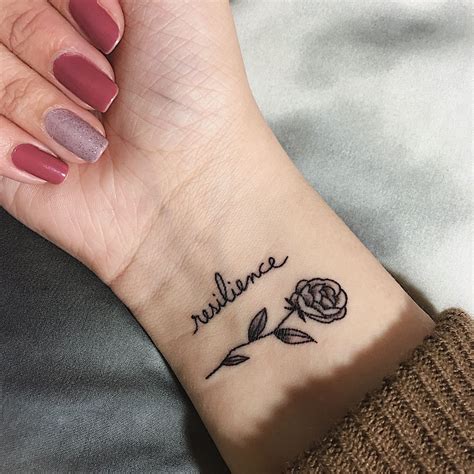 rose tattoo for wrist 4