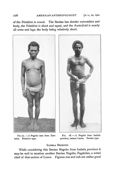 types  negritos   philippine islands  bean