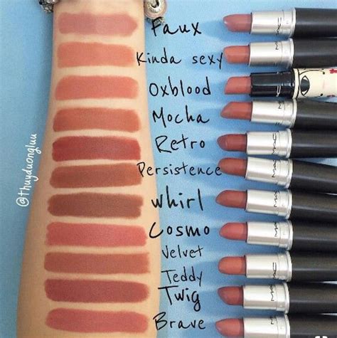 Mac lipstick swatches – Artofit