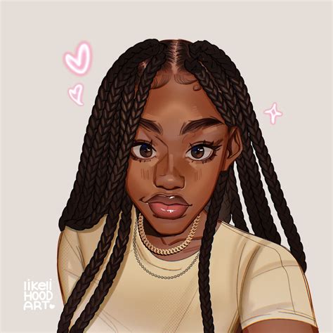 Black Cartoon Characters With Braids - Printable Word Searches