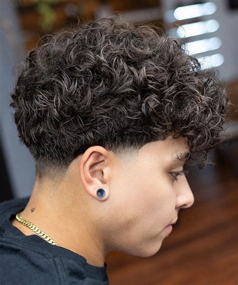 Low Fade Curly Hair