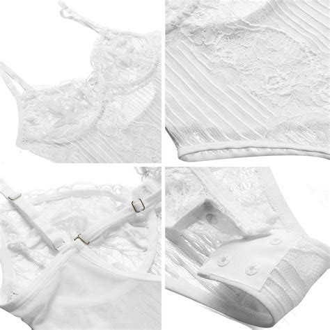 Joyaria One Piece Lingerie for Womens Sexy Underwire Teddy Snap Crotch