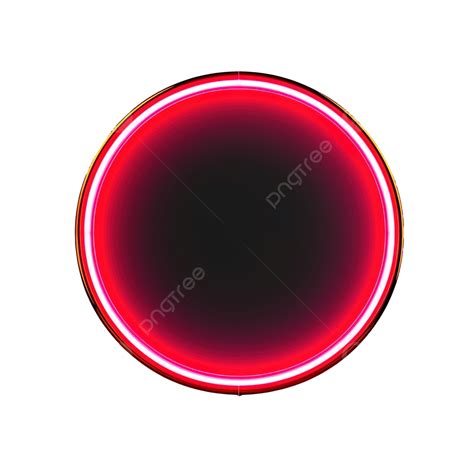Neon Red Circle Banner Neon Circle, Neon, Neon Sign, Shape PNG ...