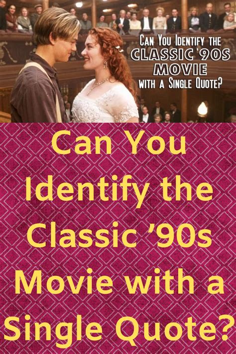 Can You Identify the Classic ’90s Movie with a Single Quote? | 90s ...