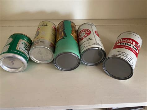 5 Vintage Pull Tab Beer Cans - Etsy