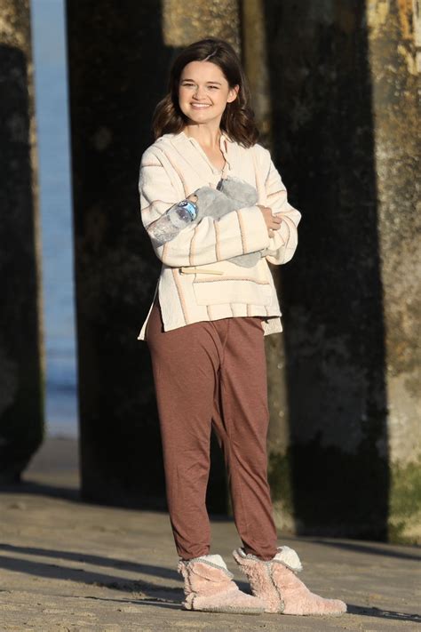 CIARA BRAVO in Bikini on the Set of an Upcoming Project on the Beach in