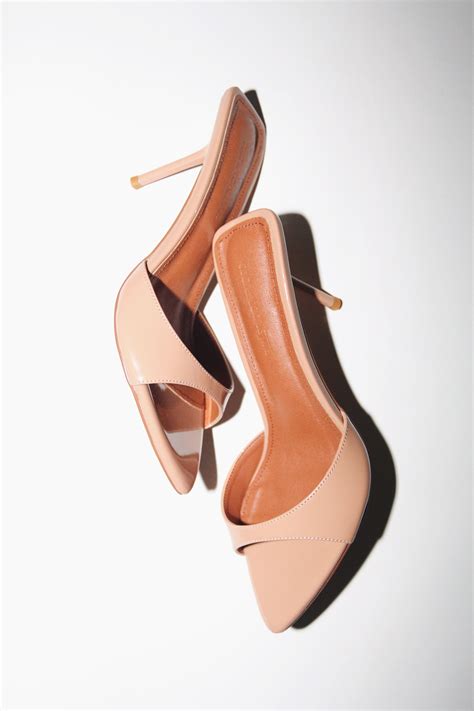 Zena Nude Patent Vegan Mules 80 mm – Cult of Coquette