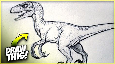 How to Draw a Totally INACCURATE Velociraptor from Jurassic Park - No ...