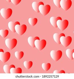 Hearts Confetti Falling Background St Valentines Stock Vector (Royalty ...