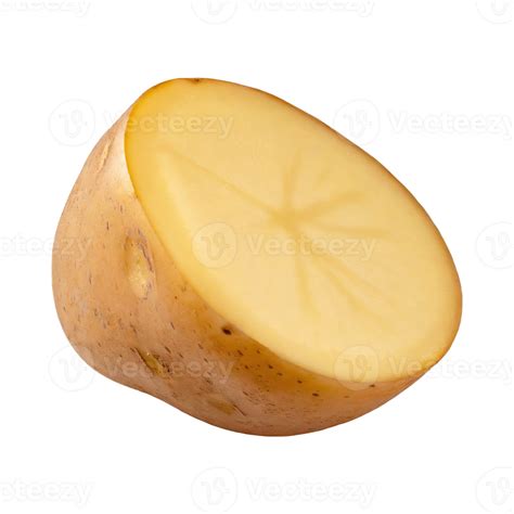 ai generated fresh sliced brown potato  shadow wide angle