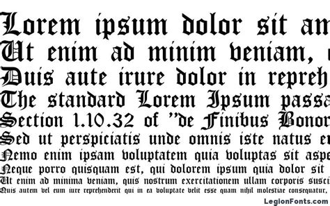 Cloister Black Font Download Free / LegionFonts