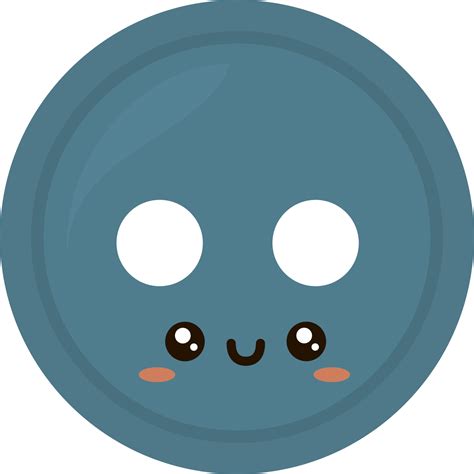 Blue button, illustration, vector on white background. 13591013 Vector ...