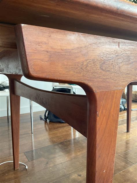 Vintage danish modern dining table (teak?) : r/furniturerestoration