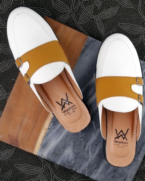 Buy Men's White Color Block Loafers Online in India at Bewakoof