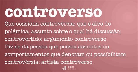 O Que Significa Controverso