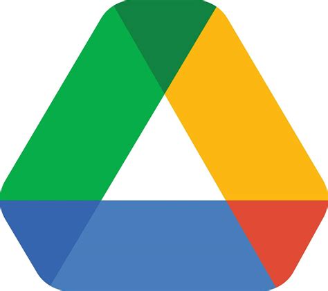 google drive brand logo app icon symbol  transparent background