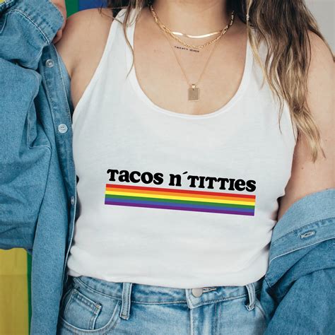 Tacos and Titties SVG Lesbian Vector Cutfile, Digital Download, Pride