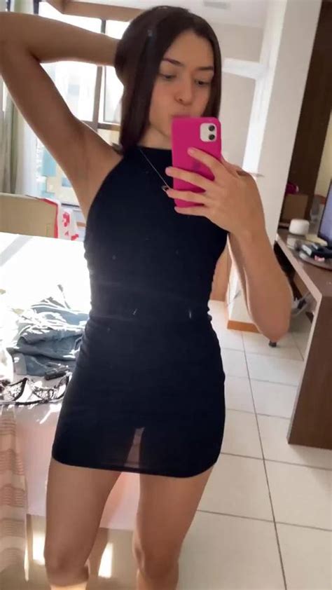 (GIF) Perky little tits means never having to wear a bra! :) 19f