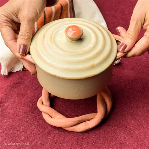 video tutorial handmade clay rope trivets lia griffith