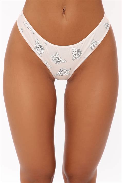 Perfect Fit Cotton Thong Panty - Rose/Combo | Fashion Nova