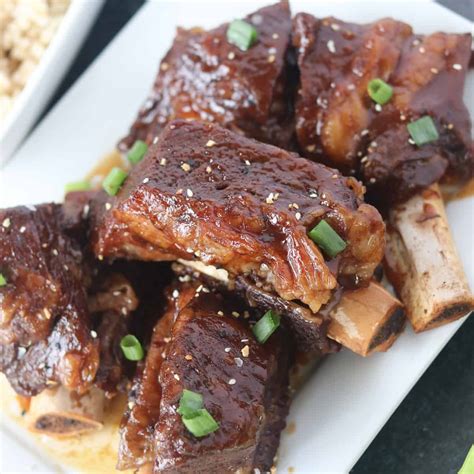 Asian BBQ Instant Pot Beef Ribs - Whole Lotta Yum