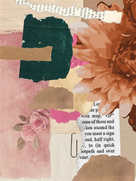 torn paper collage images vintage scrapbook ephemera digital